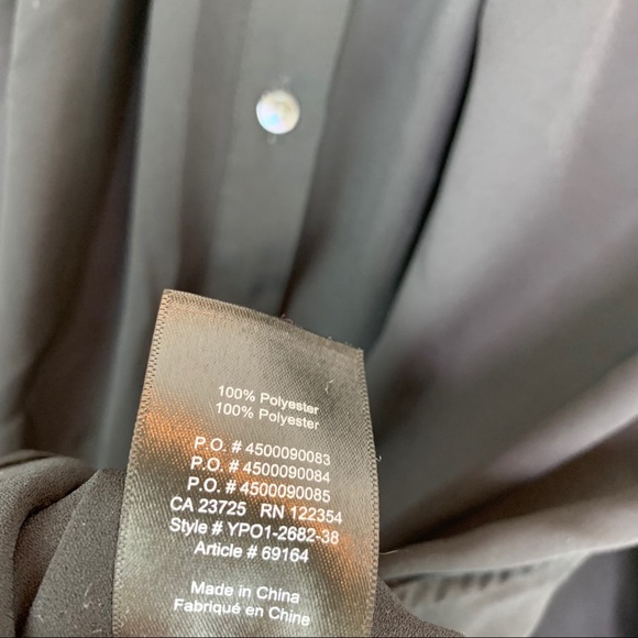 Aritzia Babaton Black Gene Blouse XS H318 g3 - Picture 12 of 12